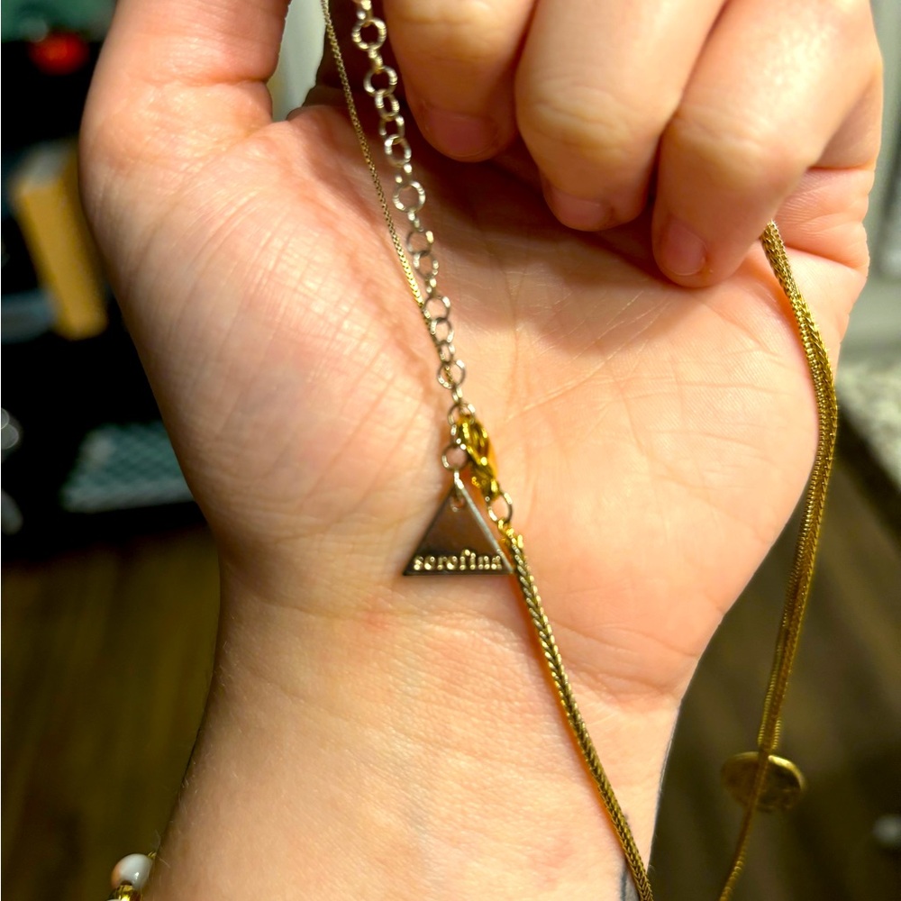 Serefina Gold Coin Charm Necklace